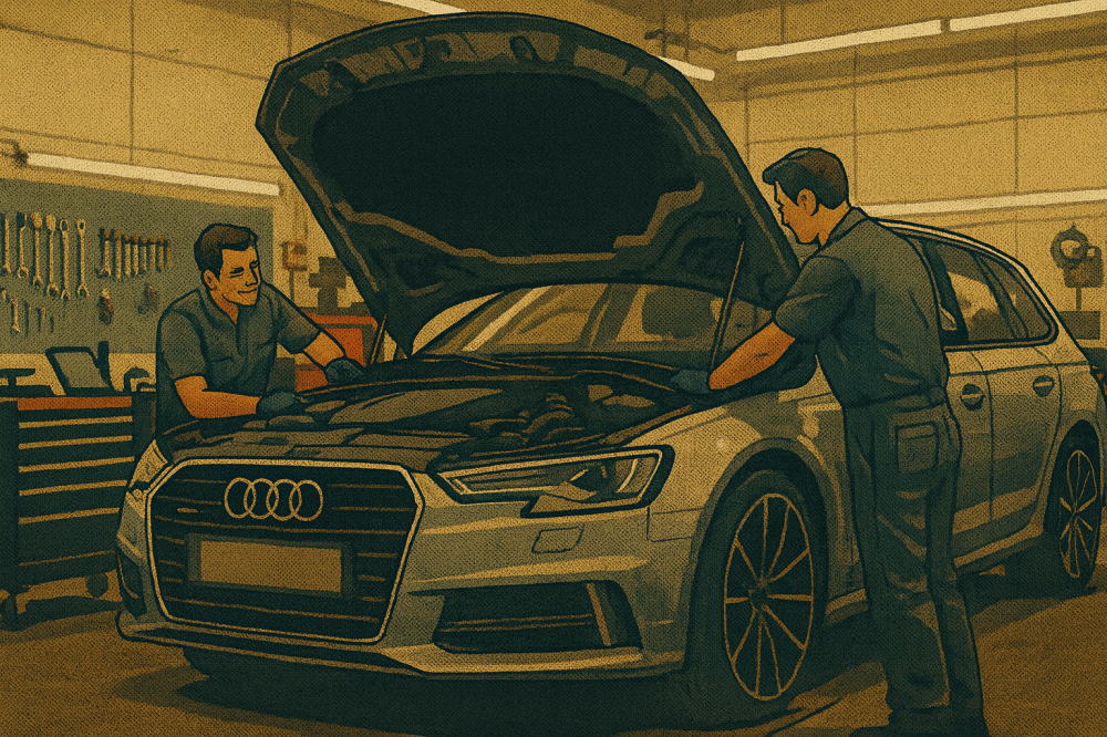 アウディのイメージイラスト