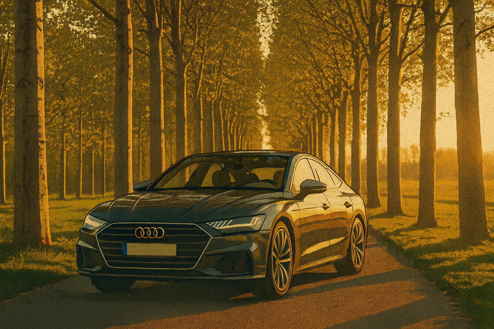 アウディのイメージイラスト１