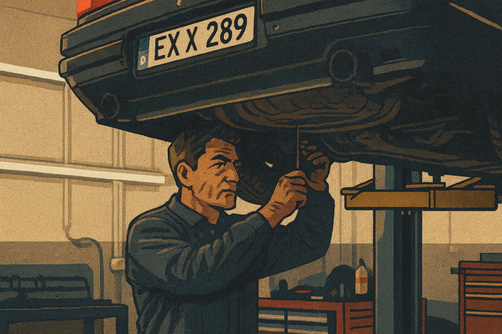 BMWのメンテナンスのイメージイラスト