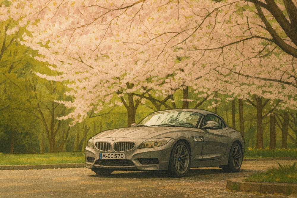 BMW Z4のイラスト風イメージ３