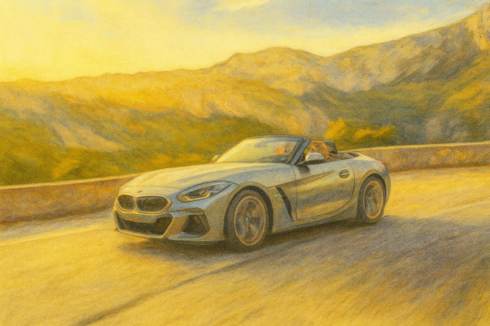 BMW Z4のイラスト風イメージ２
