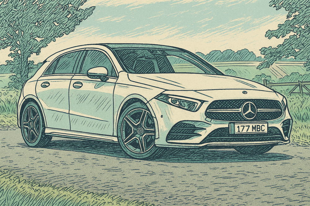 ベンツAクラスのイメージイラスト