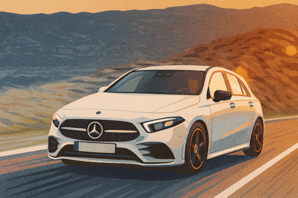 ベンツAクラスのイメージイラスト２