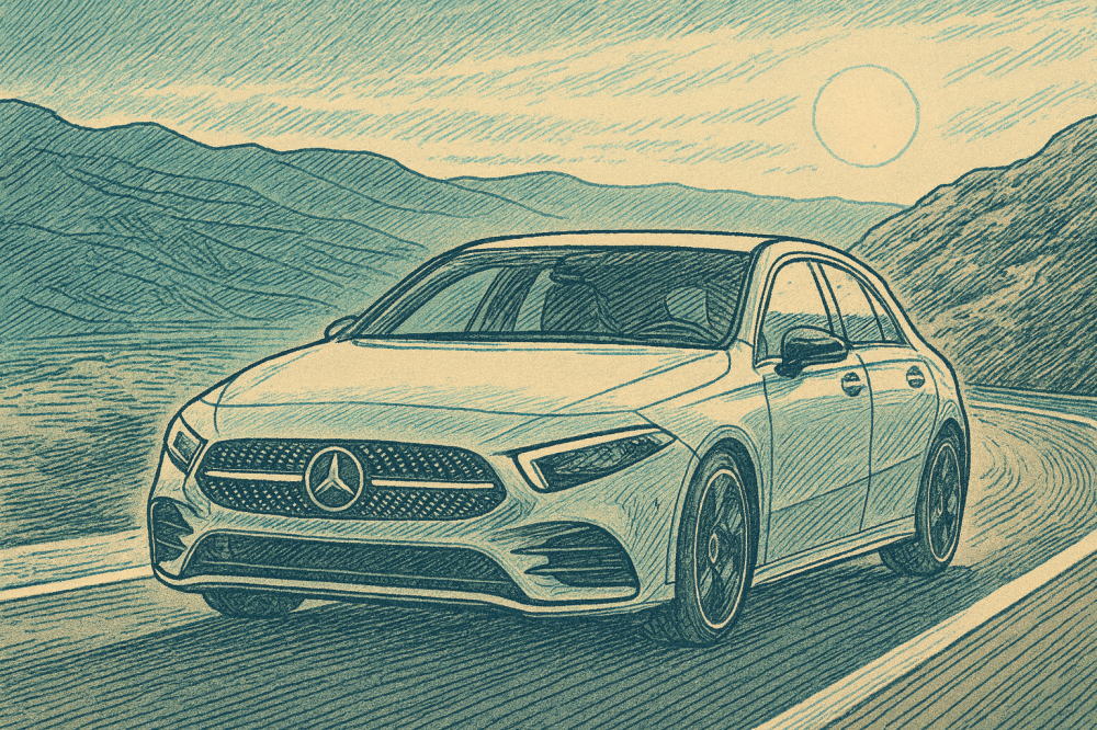 ベンツAクラスのイメージイラスト１