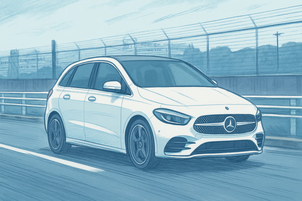 ベンツBクラスのイメージイラスト