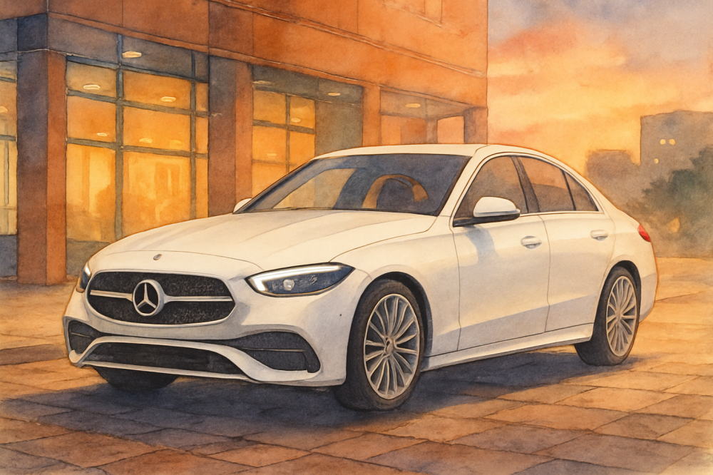 ベンツCクラスのイメージイラスト