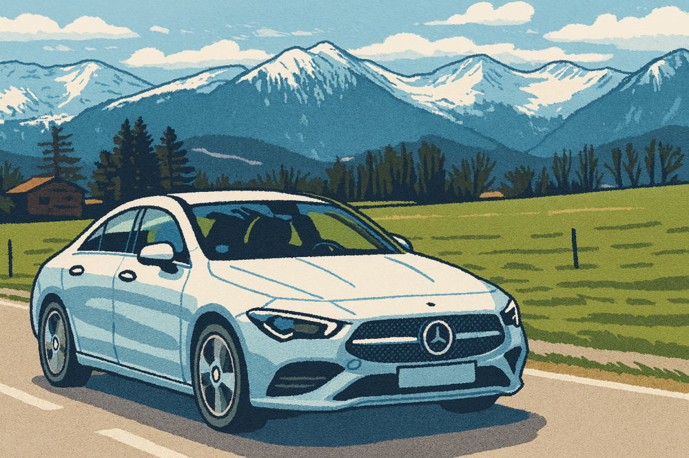 ベンツCLAのイメージイラスト１