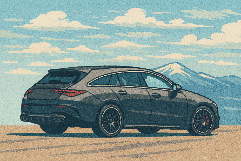 ベンツCLAシューティングブレークのイメージイラスト1