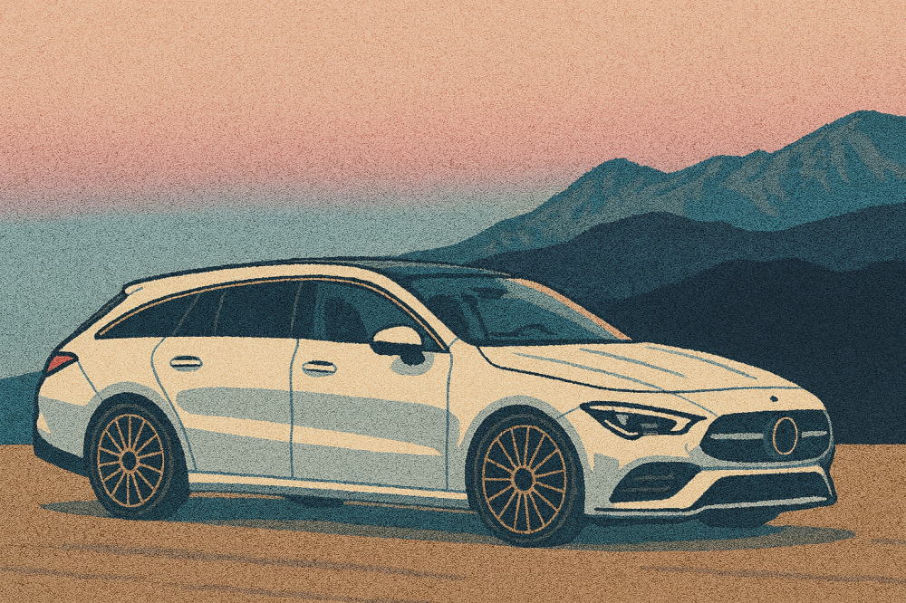 ベンツCLAシューティングブレークのイメージイラスト2