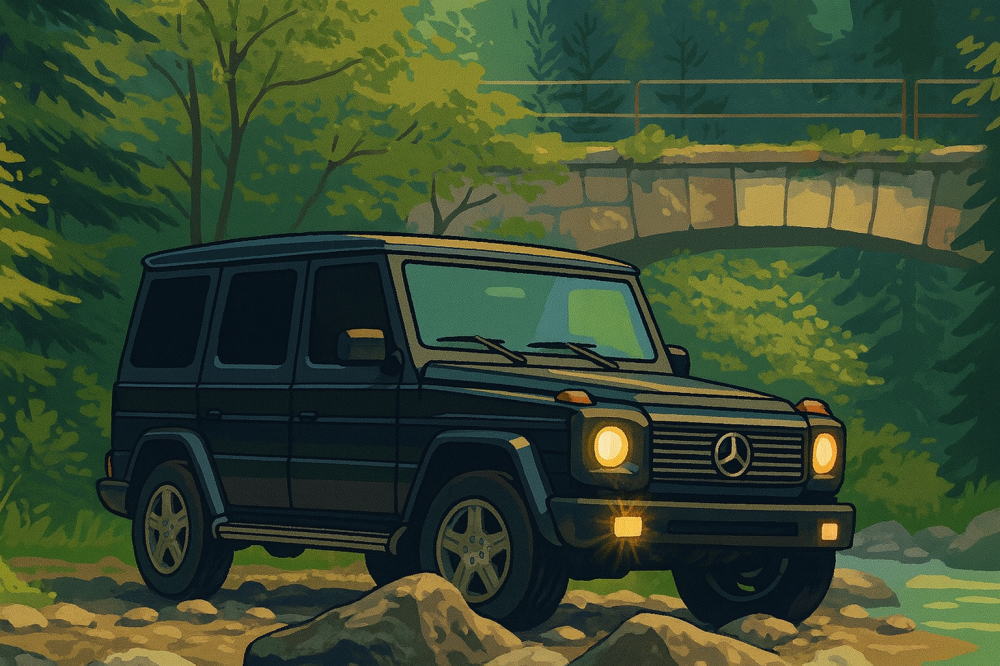 ベンツGクラス（ゲレンデ）のイメージイラスト