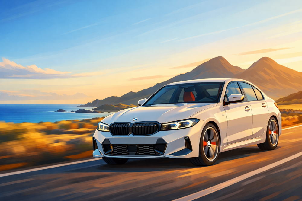 BMW3シリーズのイメージイラスト１